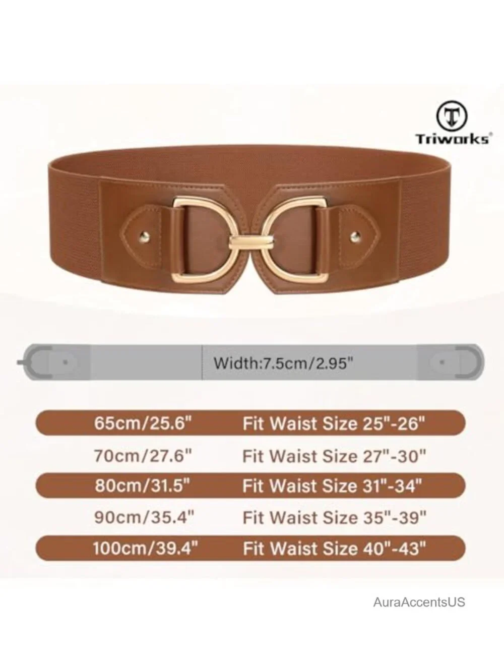 Wide Elastic Waist Belt Stretchy Dress Belt